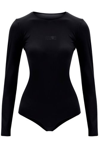 Long Sleeve Lycra Bodysuit - MM6 Maison Margiela - Modalova