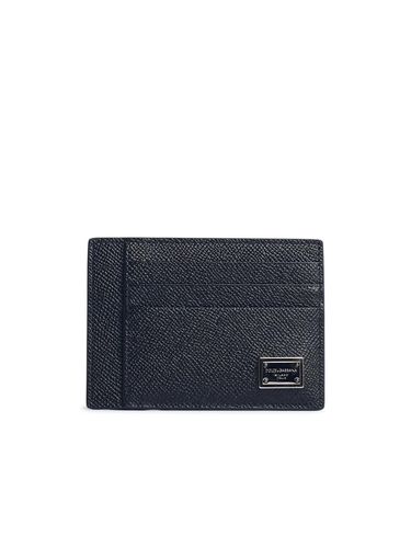 Leather Cardholder Dauphine Print - Dolce & Gabbana - Modalova