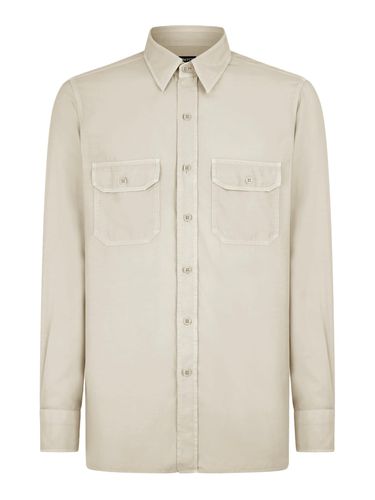 Fluid Light Twill Military Shirt - Tom Ford - Modalova