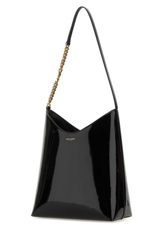 Black Leather Rendez-vous Shoulder Bag - Saint Laurent - Modalova