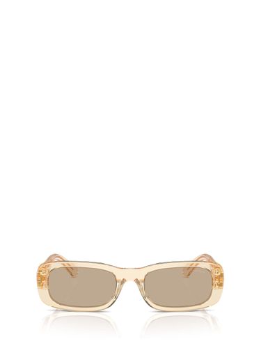 Mu 08zs Sand Transparent Sunglasses - Miu Miu Eyewear - Modalova