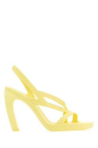 Pastel Yellow Rubber Jimbo Sandals - Bottega Veneta - Modalova