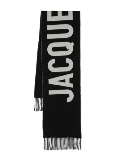 Jacquemus Wool Scarf With Maxi Logo - Jacquemus - Modalova