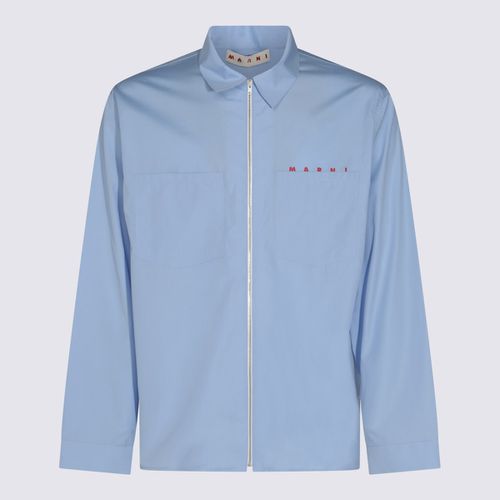 Marni Blue Cotton Shirt - Marni - Modalova