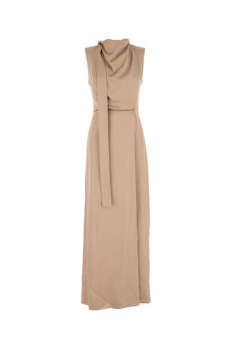 Fendi Beige Satin Long Dress - Fendi - Modalova