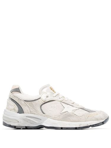 Running Dad Net And Suede Upper Leather Star And Heel Suede Spur - Golden Goose - Modalova