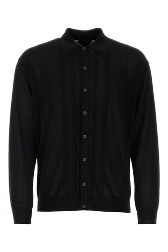 Prada Black Silk Cardigan - Prada - Modalova