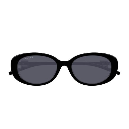 Gucci Gg1684sa Linea Gg Logo 001 Black Grey Sunglasses - Gucci Eyewear - Modalova