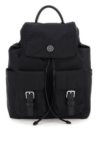 Recycled Nylon Flap Backpack - Tory Burch - Modalova