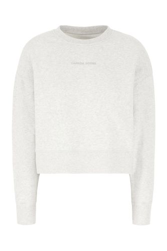 Melange Light Grey Cotton Oversize Sweatshirt - Canada Goose - Modalova