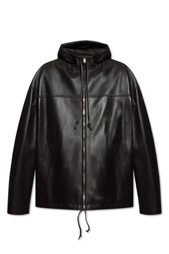 Hooded Leather Jacket - Bottega Veneta - Modalova