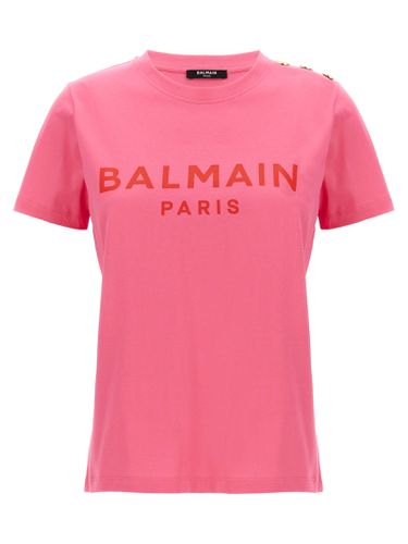 Balmain Logo Print T-shirt - Balmain - Modalova