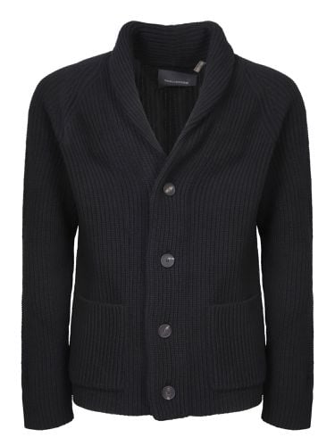 Tagliatore Black Shawl Cardigan - Tagliatore - Modalova