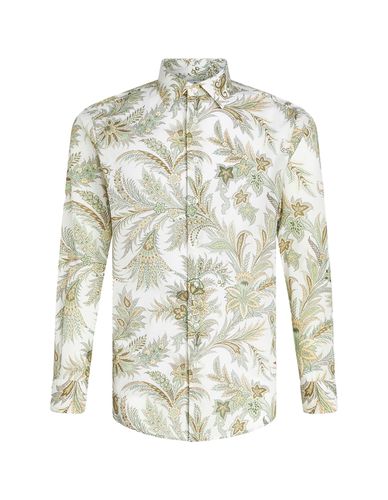 Etro White Shirt With Paisley Print - Etro - Modalova