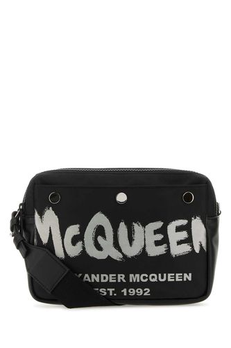 Black Fabric Mcqueen Graffiti Crossbody Bag - Alexander McQueen - Modalova