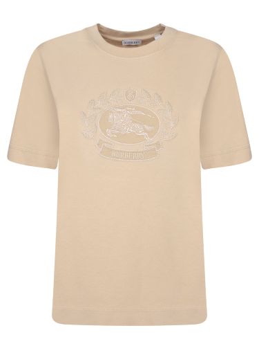 Logo Jersey T-shirt In Flax - Burberry - Modalova