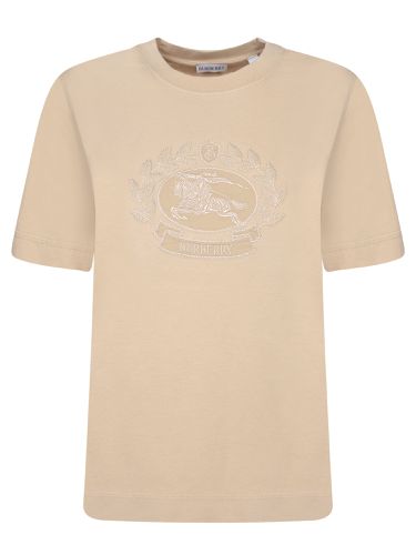 Logo Jersey T-shirt In Flax - Burberry - Modalova