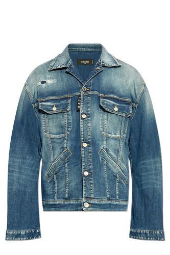 Dsquared2 Distressed Denim Jacket - Dsquared2 - Modalova