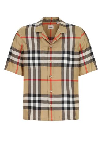 Burberry Embroidered Silk Shirt - Burberry - Modalova