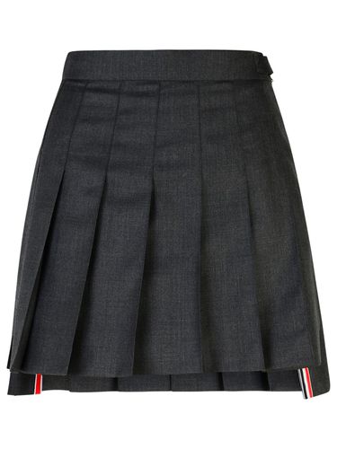 S Dark Wool Miniskirt - Thom Browne - Modalova