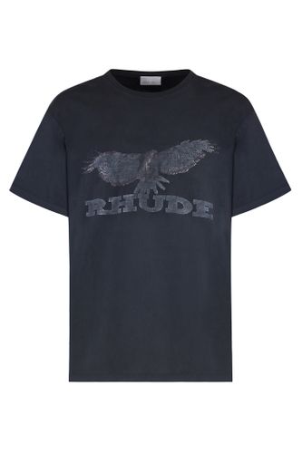 Rhude Logo Cotton T-shirt - Rhude - Modalova