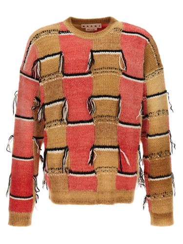 Marni Fringed Multicolor Sweater - Marni - Modalova