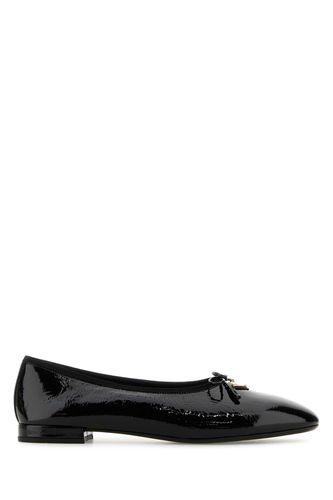 Prada Black Leather Ballerinas - Prada - Modalova