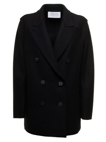 Peacoat In Fine Virgin Wool Knirt Woman - Harris Wharf London - Modalova