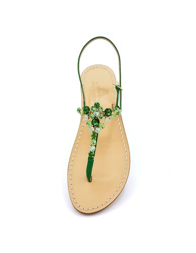 Costa Smeralda Green Jewel Sandals - Dea Sandals - Modalova