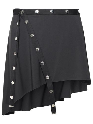 Asymmetric Stud-embellished Mini Skirt - The Attico - Modalova