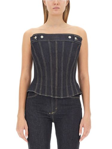 Alexander McQueen Top In Bustier - Alexander McQueen - Modalova