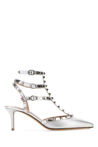 Leather Rockstud Pumps - Valentino Garavani - Modalova