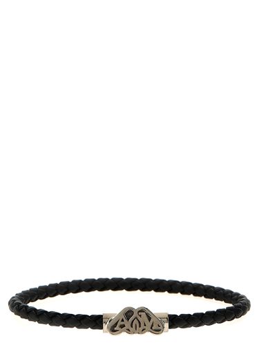 Seal Logo Leather Bracelet - Alexander McQueen - Modalova