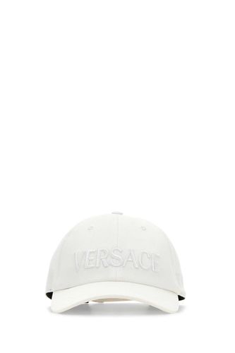 Versace White Cotton Baseball Cap - Versace - Modalova