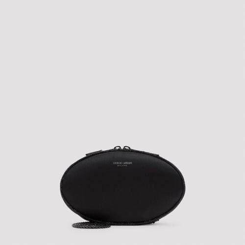 Giorgio Armani Logo Zip Oval Clutch - Giorgio Armani - Modalova