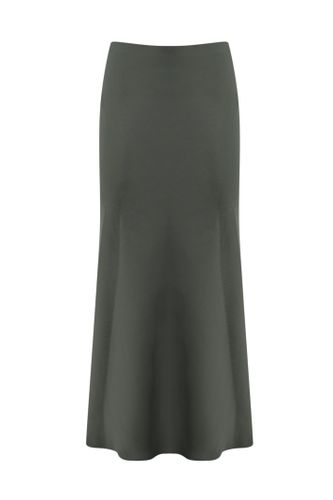 Shiny Satin Midi Skirt - Patrizia Pepe - Modalova