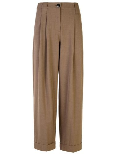 Ganni Shiitake Viscose Blend Pants - Ganni - Modalova