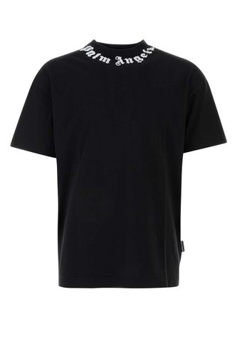 Palm Angels Black Cotton T-shirt - Palm Angels - Modalova