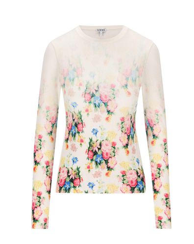 Floral-printed Long Sleeved Top - Loewe - Modalova