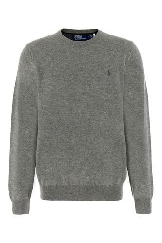 Melange Grey Wool Sweater - Polo Ralph Lauren - Modalova