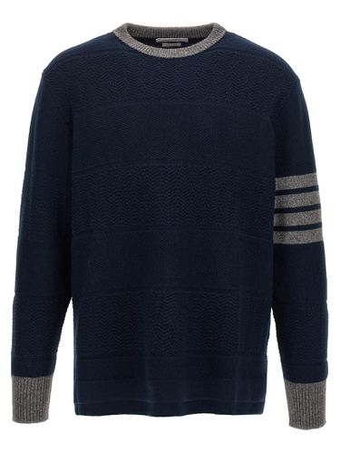 Textured Rugby Stripe Sweater - Thom Browne - Modalova