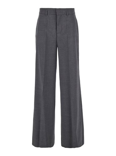 High-waisted Tailored Pants With Concealed Closure In Fabric Woman - Parosh - Modalova