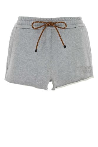 Miu Miu Grey Cotton Shorts - Miu Miu - Modalova