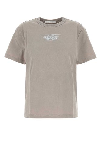 Dove Grey Cotton T-shirt - T by Alexander Wang - Modalova