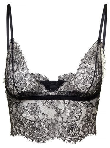 Bralette With Adjustable Closure In Chantilly Lace Woman - Dolce & Gabbana - Modalova