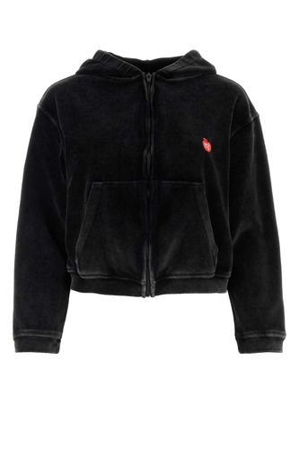 Black Velvet Sweatshirt - T by Alexander Wang - Modalova