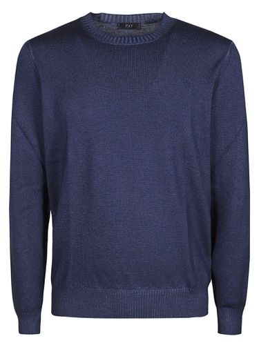 Fay Round Neck Sweater - Fay - Modalova