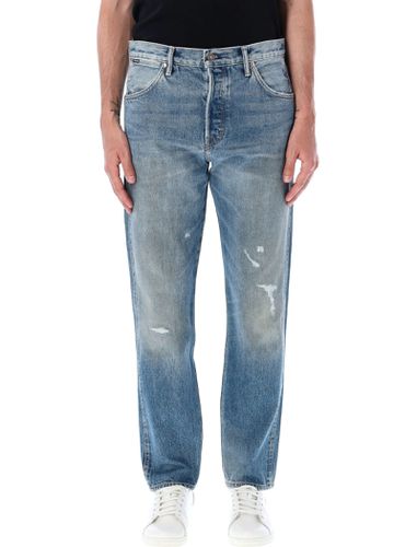 Summer Blue Tapered Fit Denim - Tom Ford - Modalova