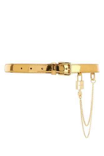Dolce & Gabbana Golden Leather Belt - Dolce & Gabbana - Modalova