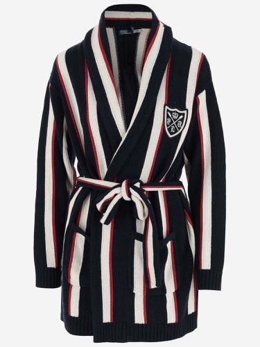 Striped Linen And Cotton Blend Cardigan - Polo Ralph Lauren - Modalova